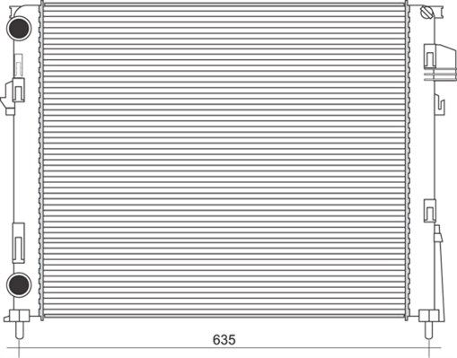 MAGNETI MARELLI Radiators, Motora dzesēšanas sistēma 350213113900